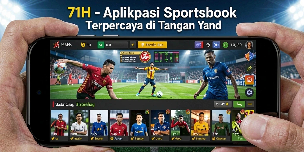 Tampilan gameplay menarik dari aplikasi Sportsbook 71H.