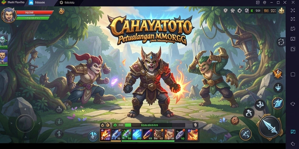 Tampilan gameplay yang mendebarkan di dunia CAHAYATOTO.