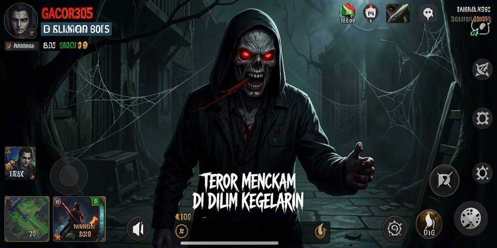 Screenshot menampilkan momen menegangkan dalam gameplay GACOR305.