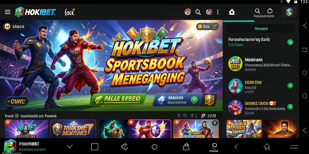 Tampilan gameplay HOKIBET yang mendebarkan dan interaktif.