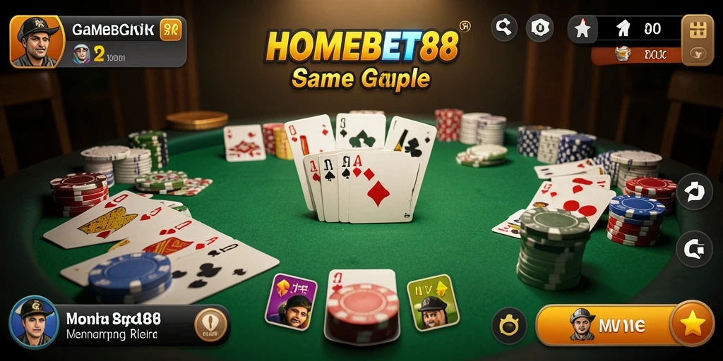 Gameplay seru Gaple di HOMEBET88 terlihat jelas.