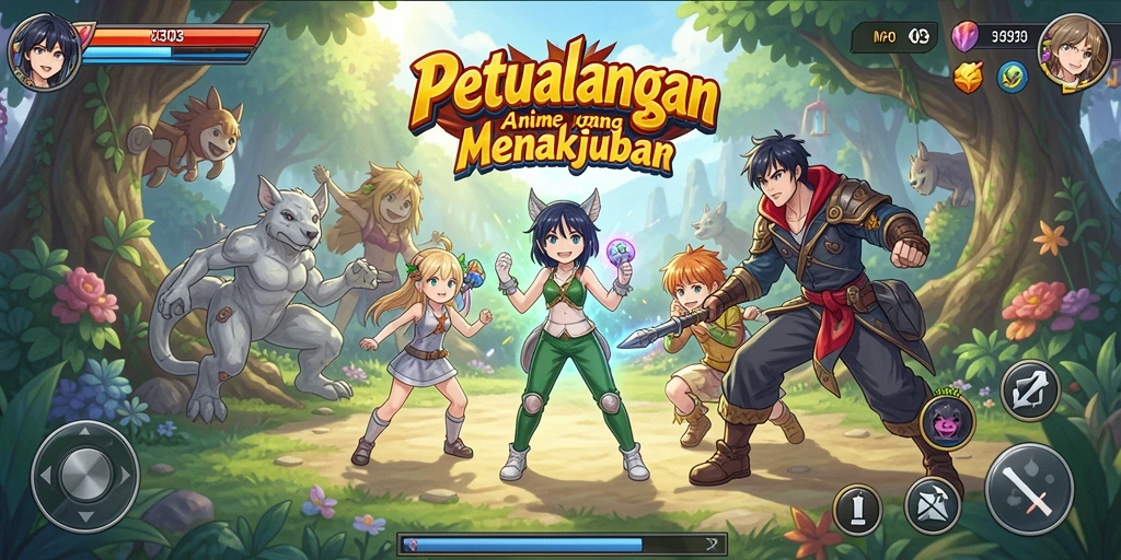 Tampilan menarik dari gameplay MPO303 dengan karakter Anime yang dinamis.