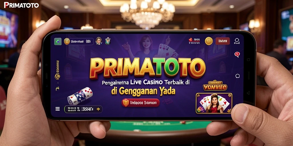 Tampilan menarik gameplay Live Casino di PRIMATOTO dengan dealer profesional.