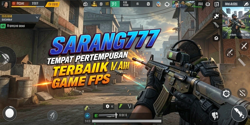 Tampilan gameplay SARANG777 yang mendebarkan dalam pertandingan FPS.