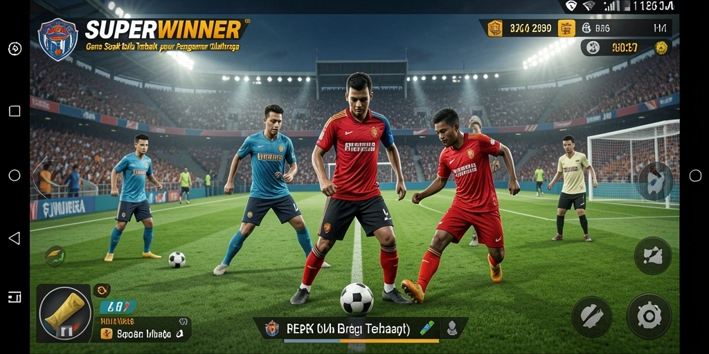 Tangkapan layar gameplay SUPERWINNER yang menakjubkan dan menarik.