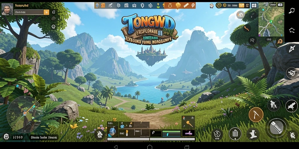Tampilan gameplay dunia terbuka di TONGWD yang menarik.