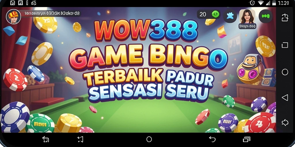 Tampilan gameplay seru di aplikasi WOW388 Bingo.